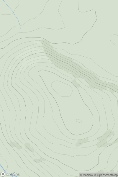 Thumbnail image for Foel [Anglesey and the Lleyn Peninsula] showing contour plot for surrounding peak